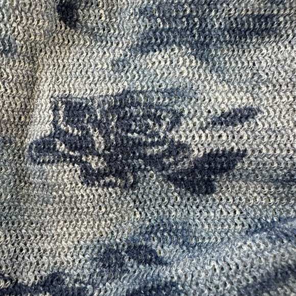 Free People Remie Floral Print Blue Corset Crop Tank Top - Picture 8 of 9